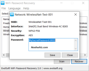 wifi password recovery